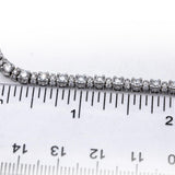 14k White Gold Lab-Grown VS Round Diamond Tennis Necklace 10.0CT