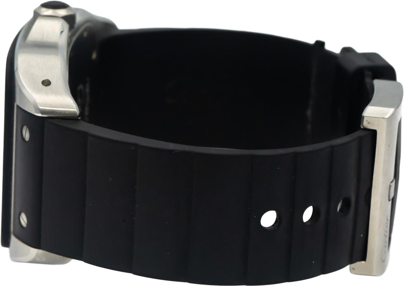 CARTIER Santos 100 Stainless Steel 38mm Rubber 2656 Men's Automatic Watch