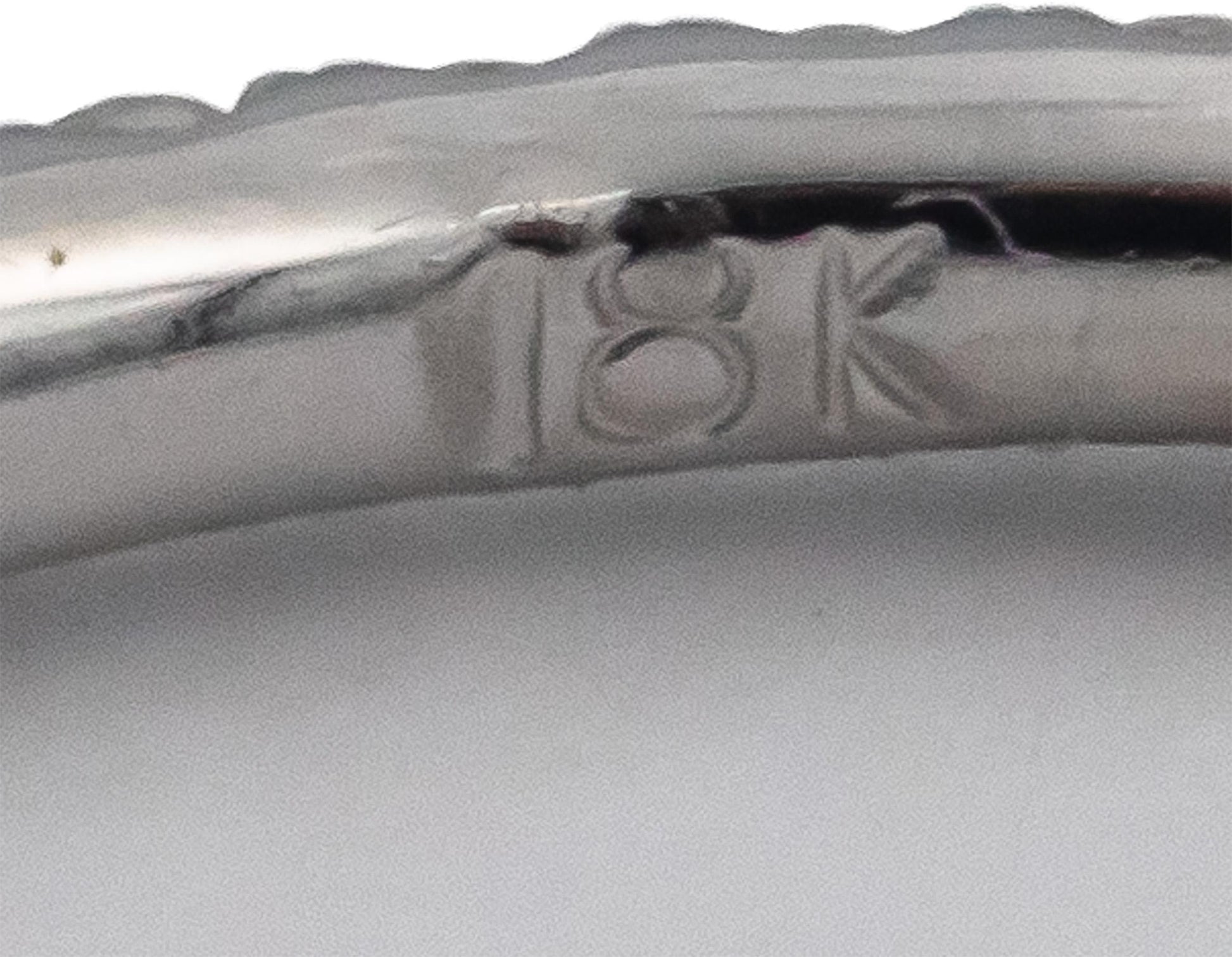 18k White Gold VS Round Diamond Eternity Band Ring 0.35CTW Size 6.5