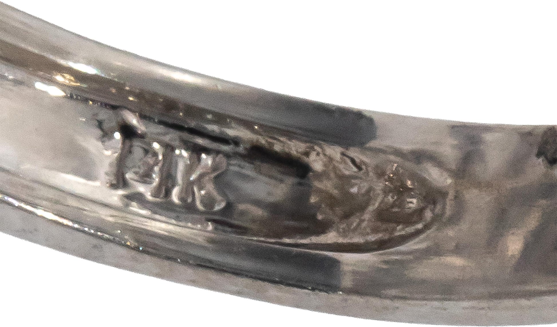 14k White Gold Round Diamond Filigree Cocktail Ring 0.75CT Size 8.25