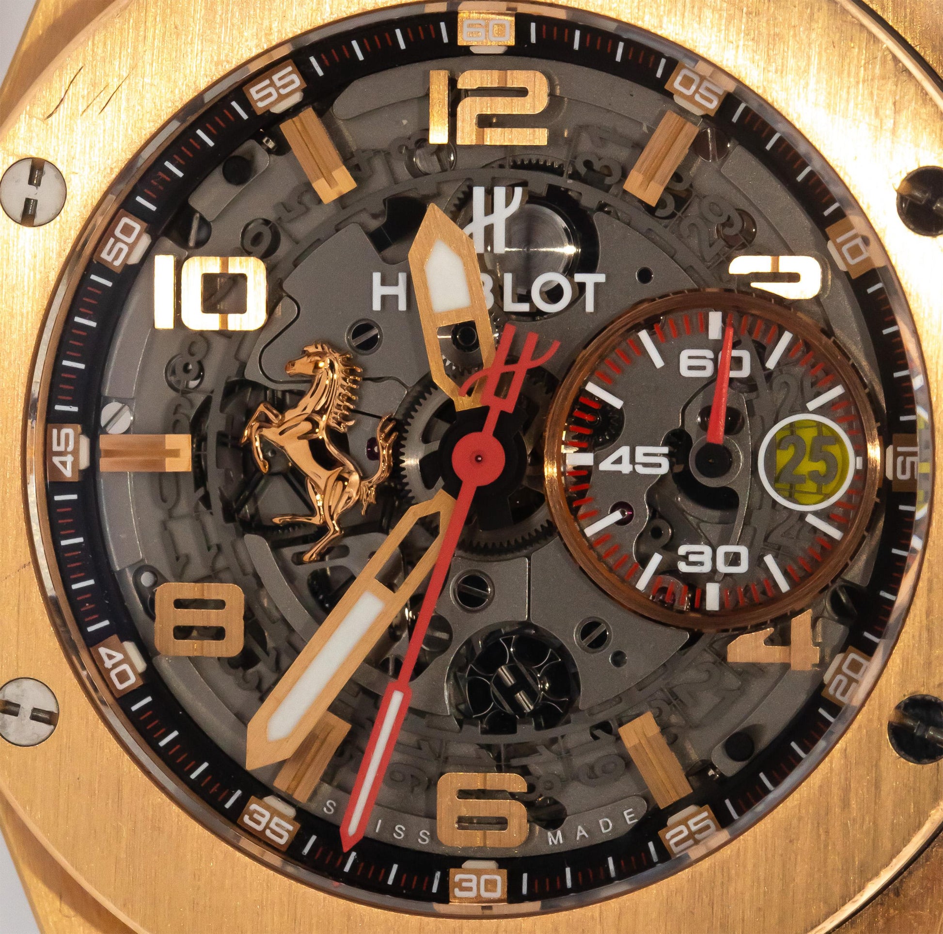 HUBLOT Big Bang Unico Ferrari 18k King Gold Limited Edition Watch w/ Winder