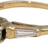 14k Gold & Platinum VS Lab-Grown & Natural Diamond Engagement Ring 0.83CTW