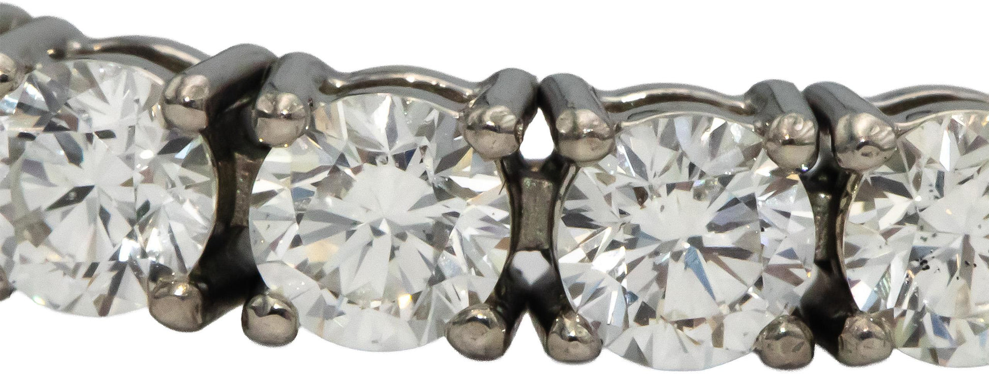 14k White Gold VS Round Diamond Tennis Bracelet 7.45CT