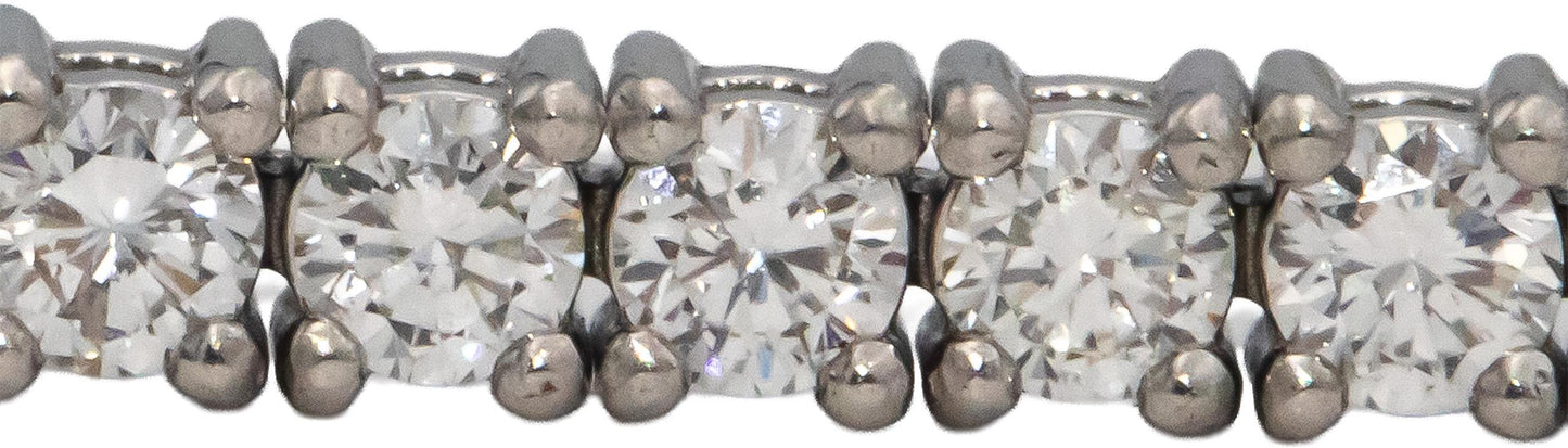 14k White Gold VS Round Diamond Tennis Bracelet 2.74CT