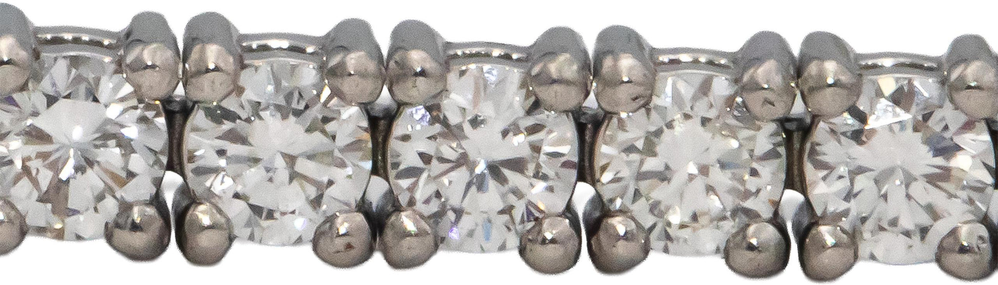 14k White Gold VS Round Diamond Tennis Bracelet 2.74CT