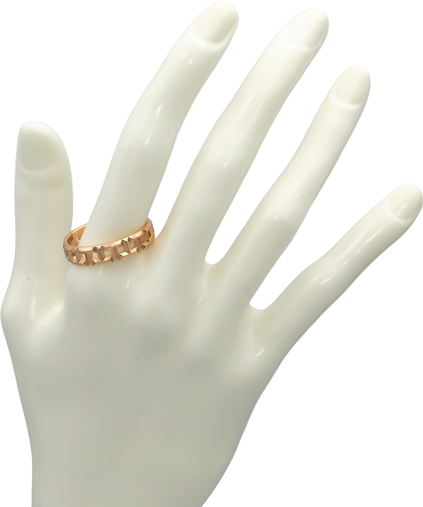 TIFFANY & CO. 18k Rose Gold Tiffany T True Narrow Band Ring Size 12.25