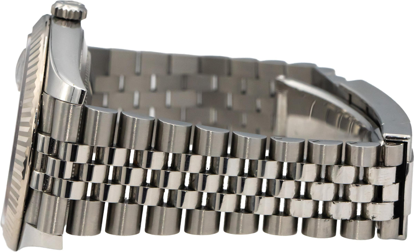 ROLEX Stainless Steel 18k Gold Datejust Green Dial 41mm Watch w/ Box Ref 126334