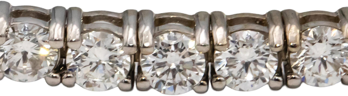 14k White Gold VS Round Diamond Tennis Bracelet 4.80CT