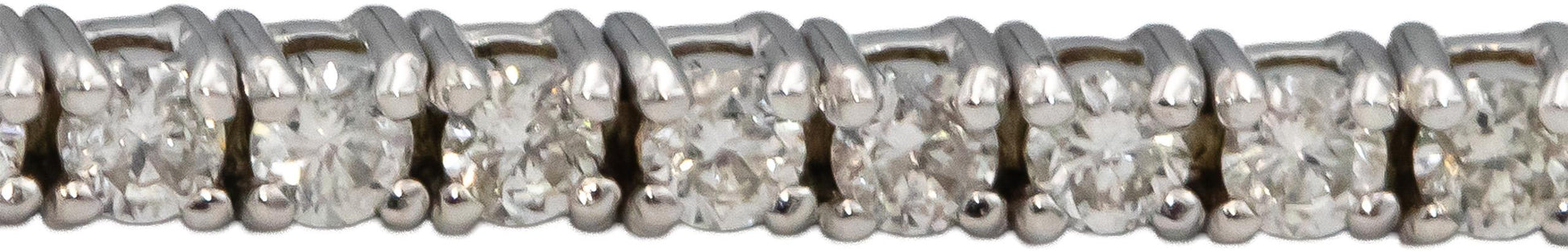 14k White Gold Round Diamond Tennis Bracelet 1.90CT