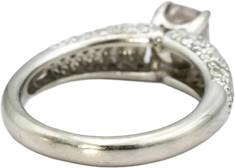 GIA Certified Platinum Natural Diamond Engagement Ring 1.69CT w/ 1.01CT Center