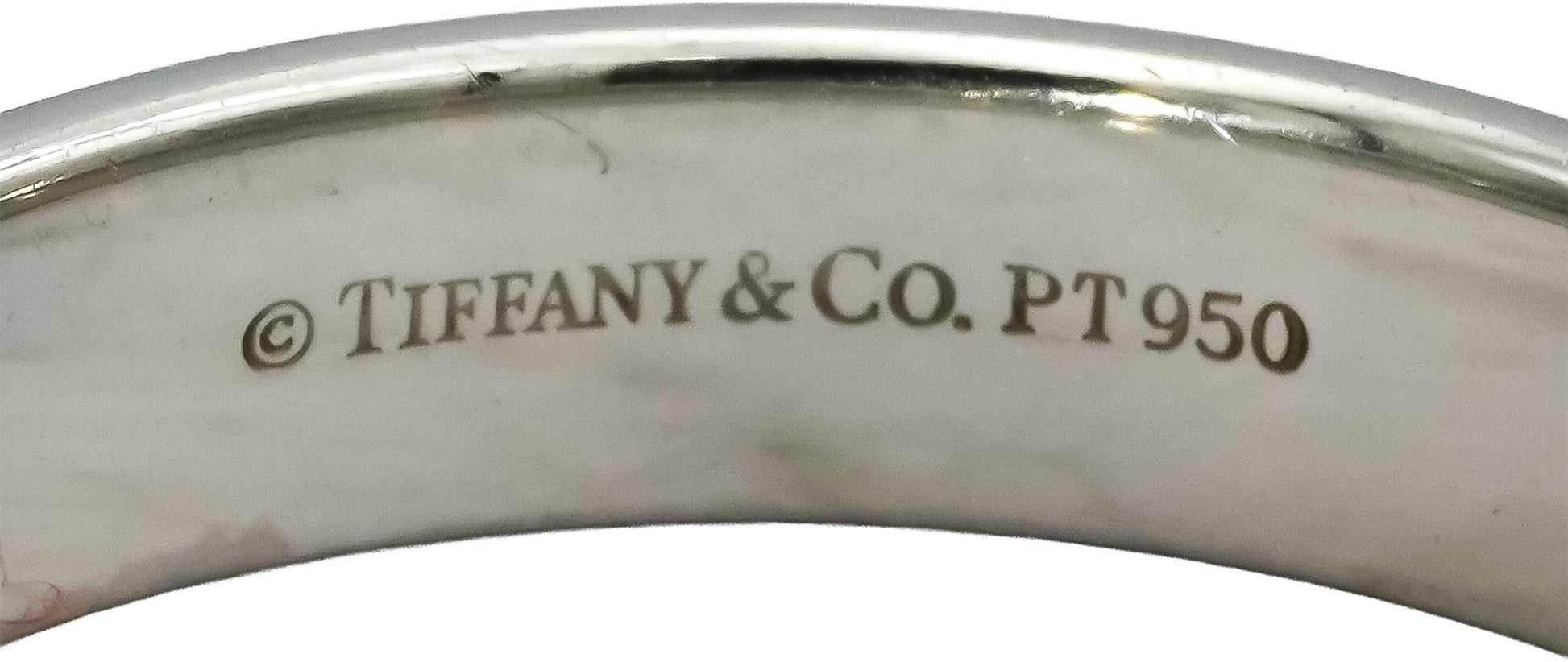 TIFFANY & CO. Platinum Men's Wedding Band Ring Size 9.75