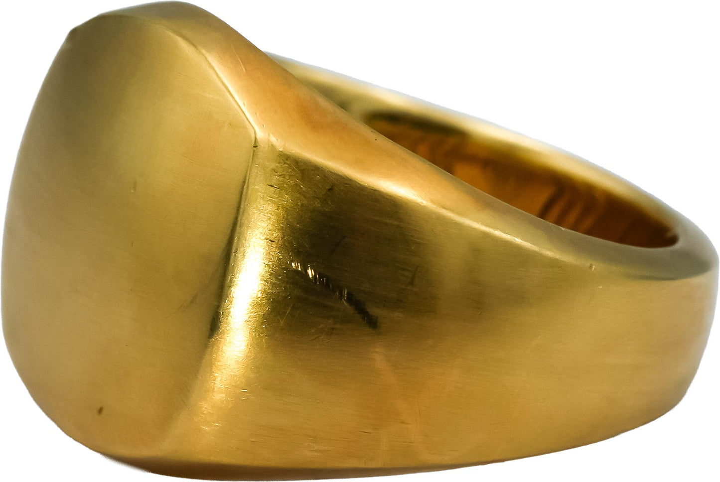 DAVID YURMAN 18k Yellow Gold Signet Ring Size 5 w/ Pouch 4950 Retail