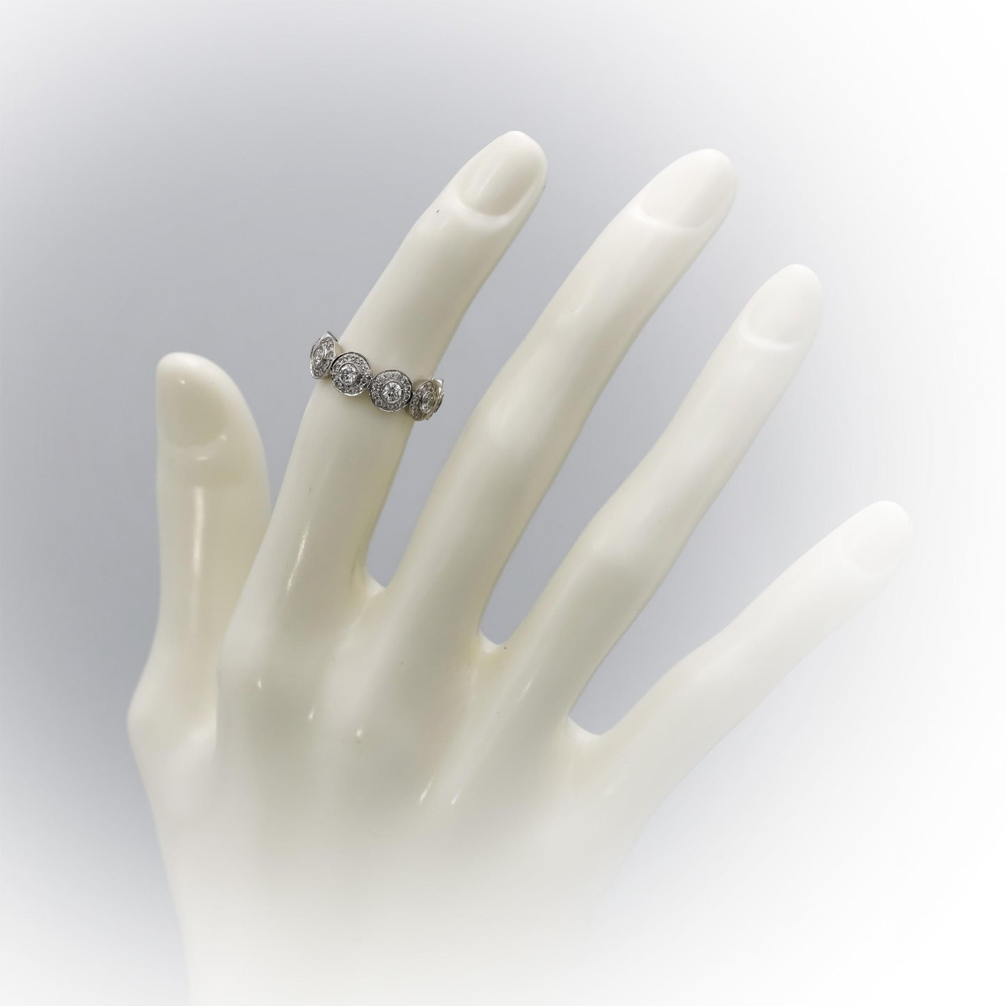 TIFFANY & CO. Platinum VS Diamond Soleste Ring 1.50CT Size 4 Retail 11000