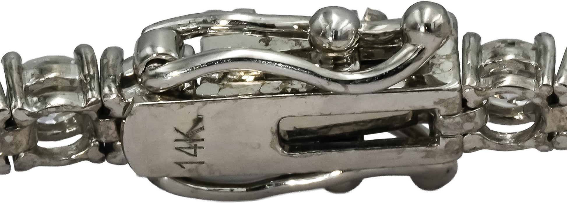 14k White Gold VS Round Lab-Grown Diamond Tennis Bracelet 5.83CT