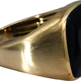 EFFY 14k Yellow Gold Cabochon Black Onyx Ring Size 9.25