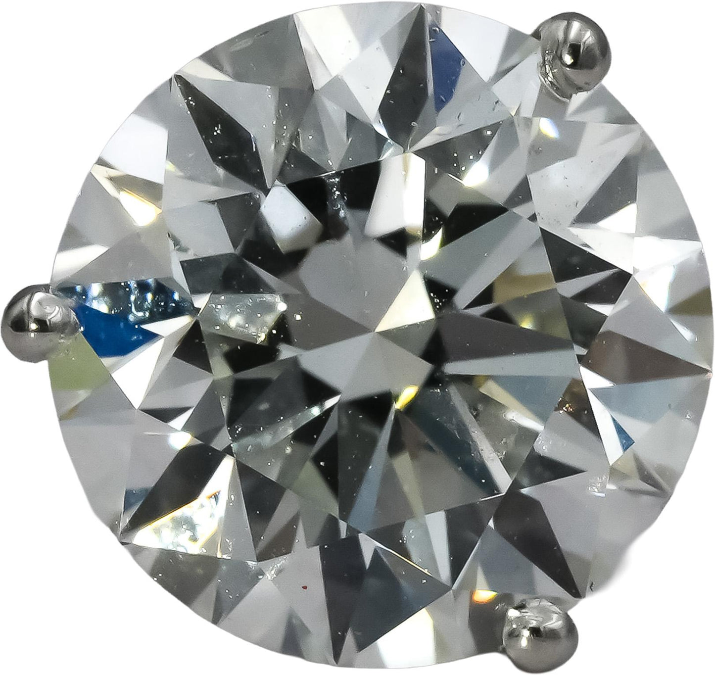 IGI Certified 14k White Gold VS1-VS2/E-G Lab-Grown Diamond Stud Earrings 6.16CT