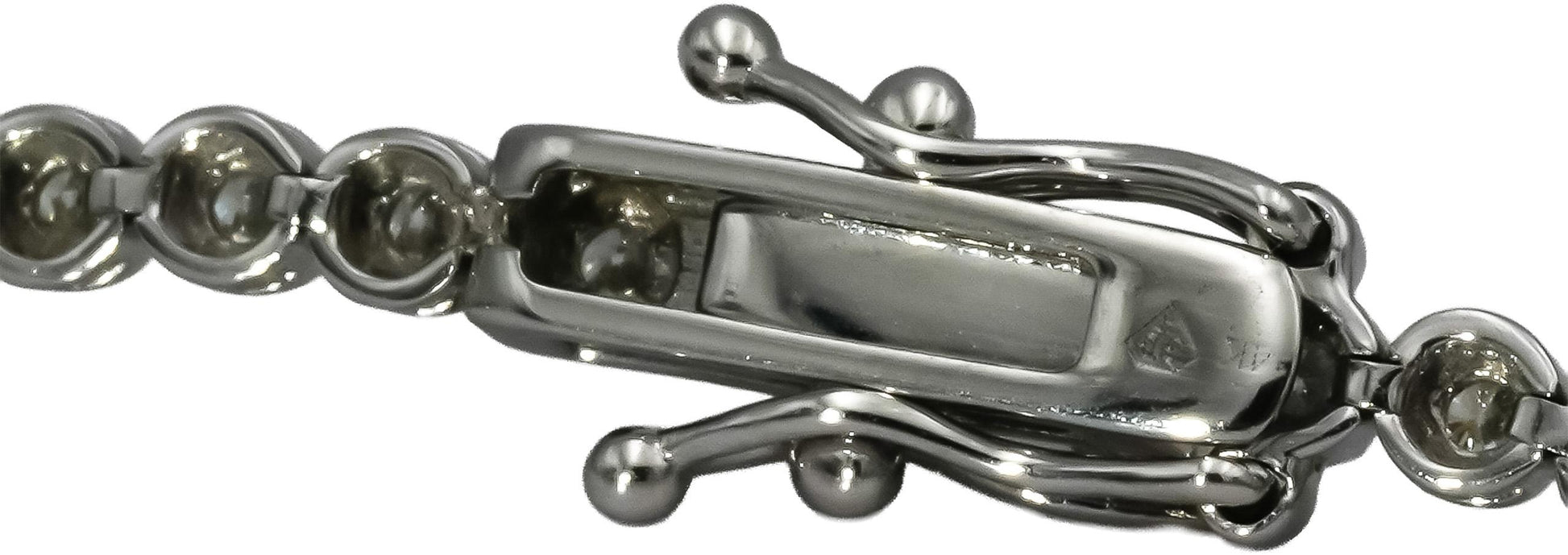 14k White Gold Round Diamond Tennis Bracelet 1.75CT 67 Pieces