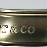 TIFFANY & CO. Sterling Silver Titanium 1837 Narrow Cuff Bracelet