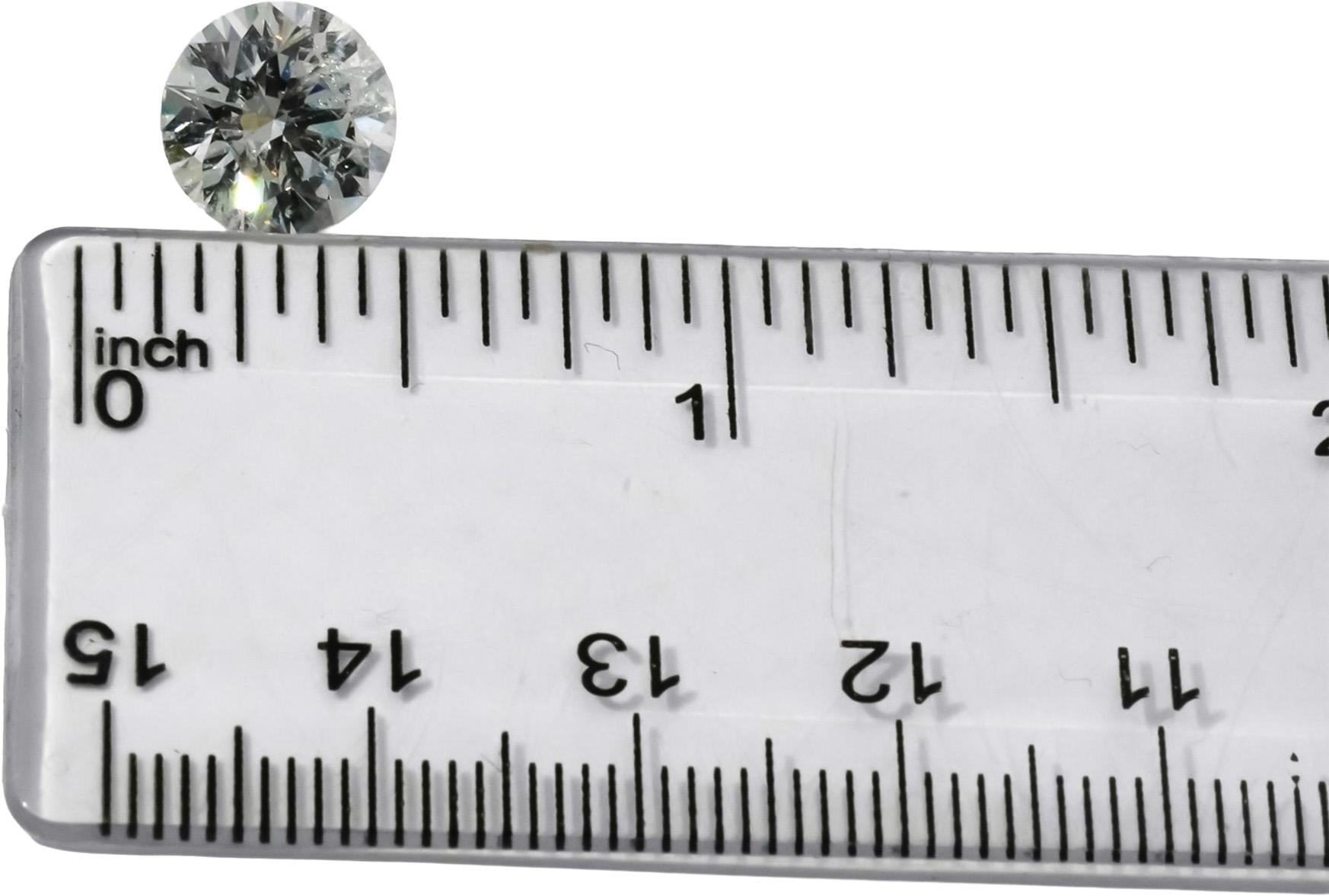 HRD Certified I1/F Round Cut Natural Diamond Loose Stone 3.01CT