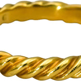 DAVID YURMAN 18k Yellow Gold Coral Stacking Ring Size 7