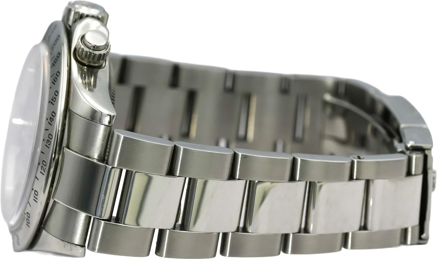 ROLEX Stainless Steel Cosmograph Daytona Black Dial Automatic Watch Ref. 116520