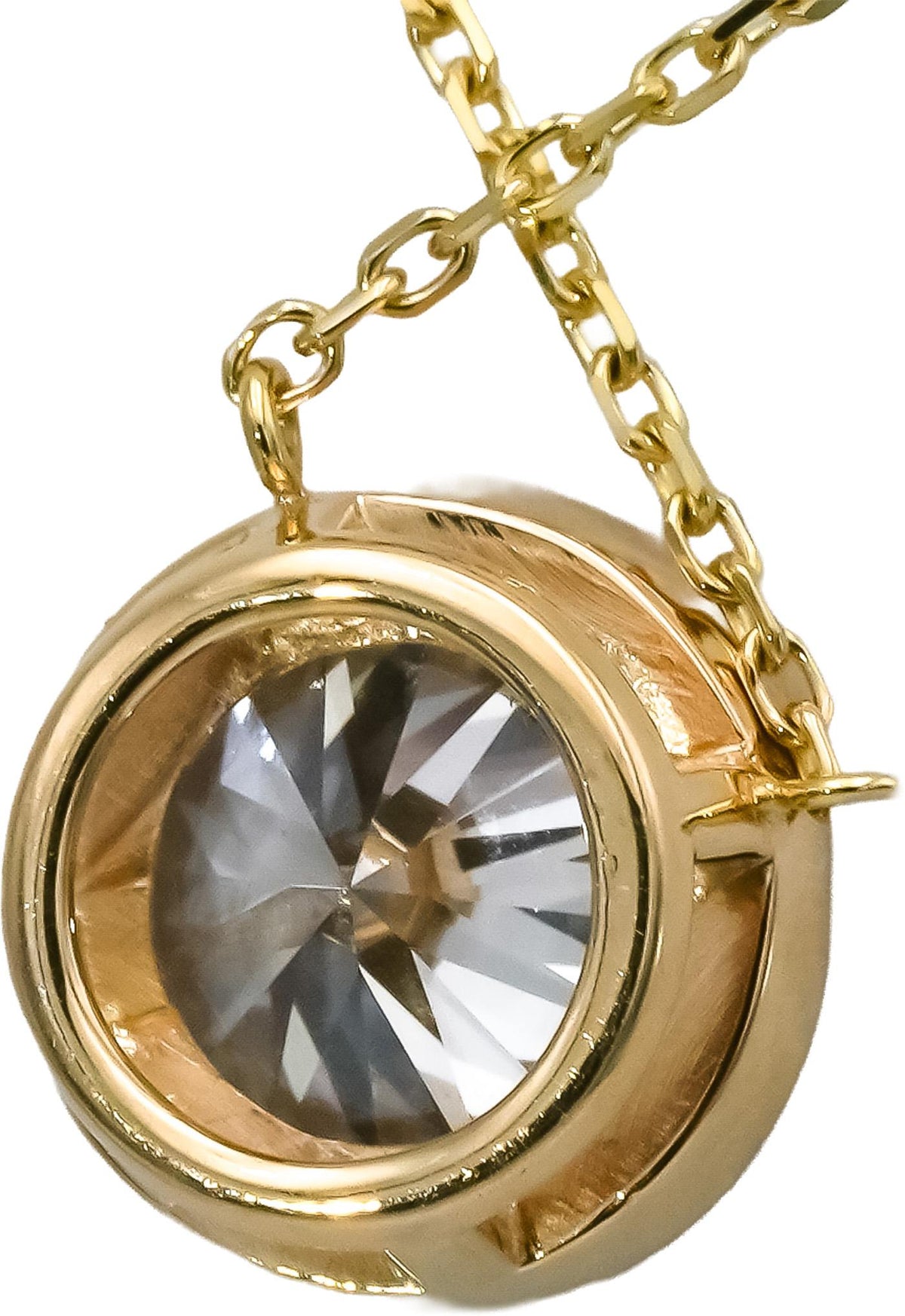 14k Yellow Gold VS Round Lab-Grown Diamond Solitaire Pendant Necklace 2.05CT