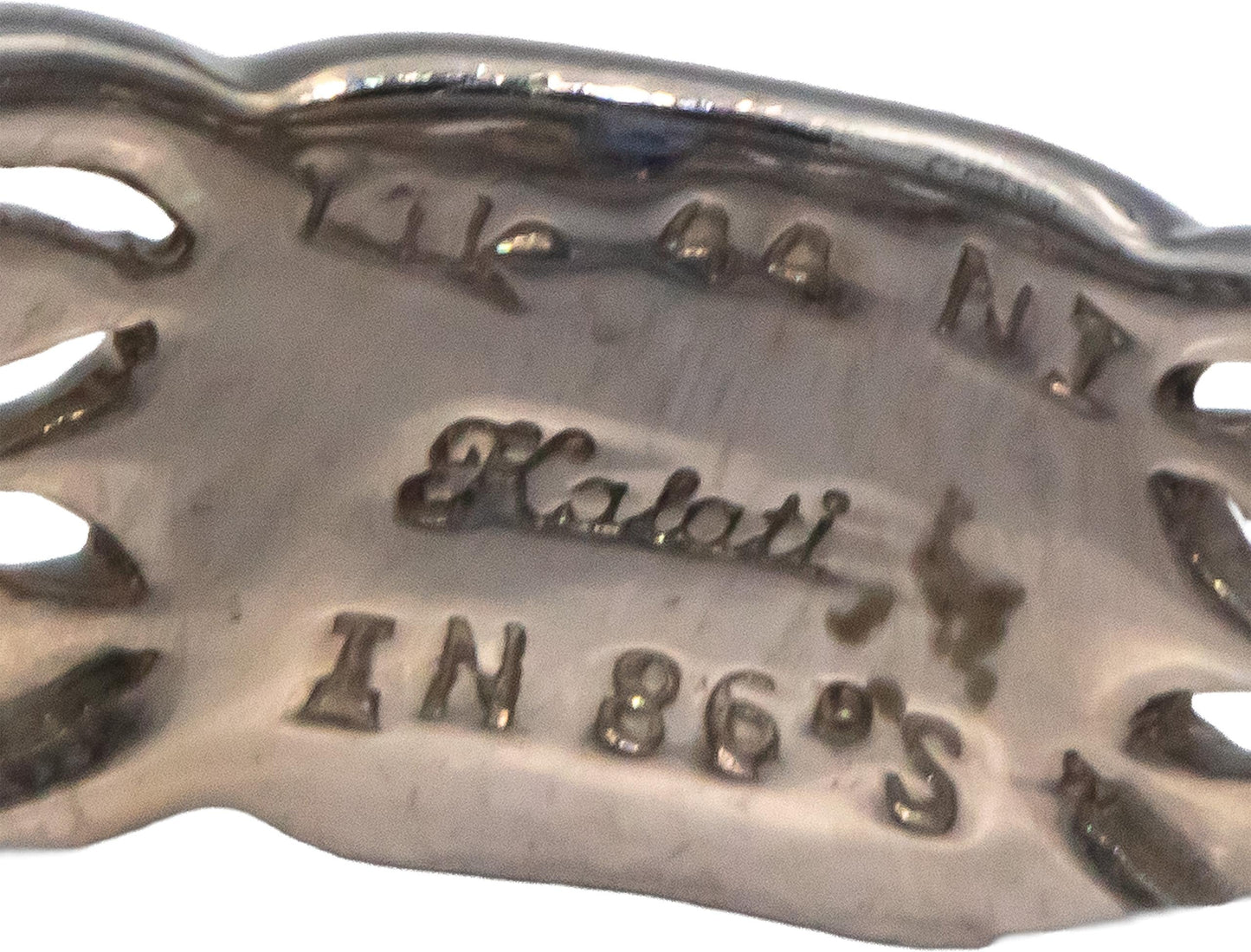 KALATI Designer 14k White Gold 1.10CT Diamond and Tanzanite Ring Size 7