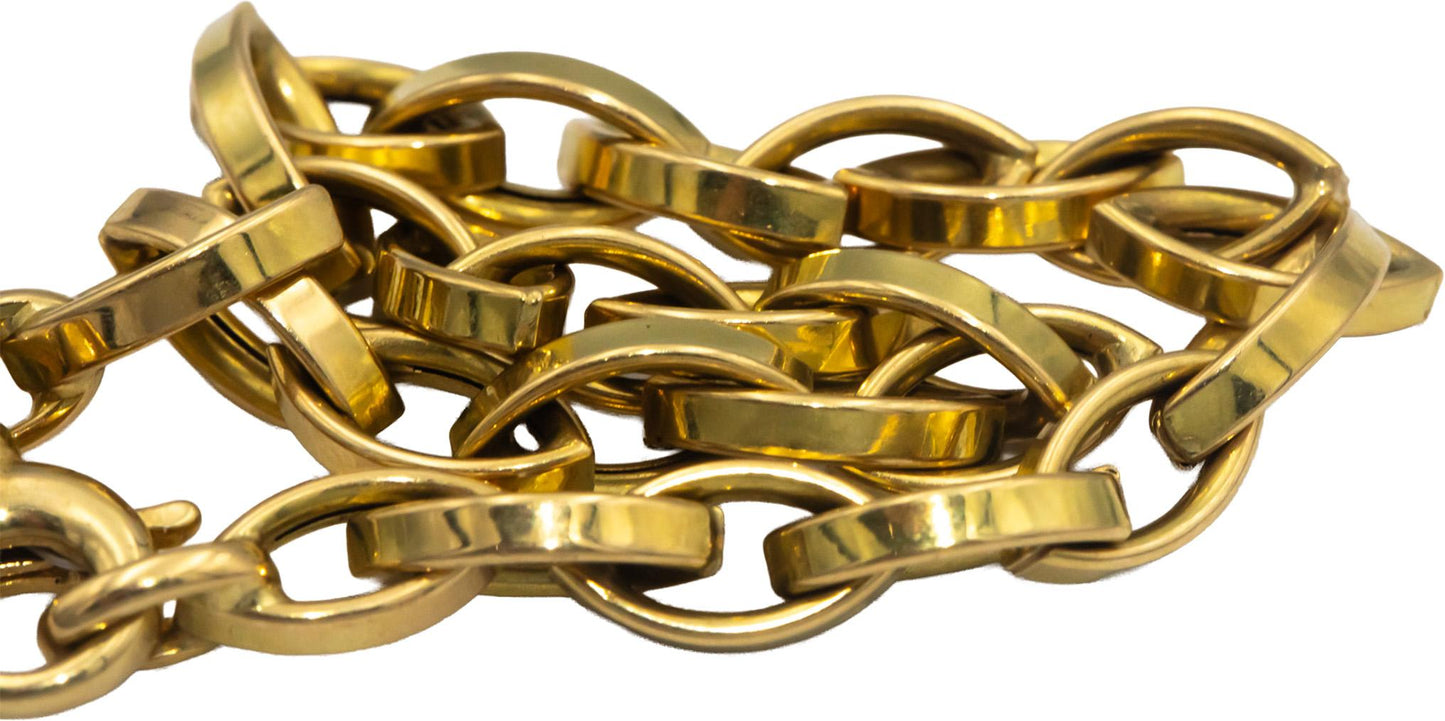 ROBERTO COIN 18k Yellow Gold Jewelry Almond Link Bracelet