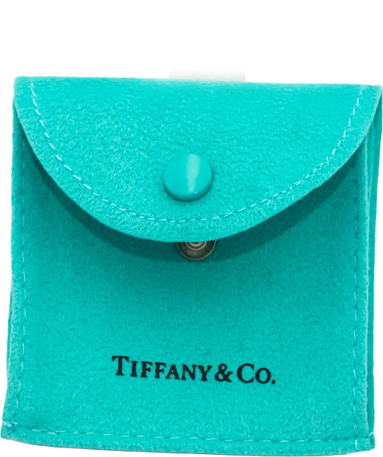 TIFFANY & CO. 18k Gold VS Diamond Apple Charm Pendant 0.05CT w/ Box Pouch