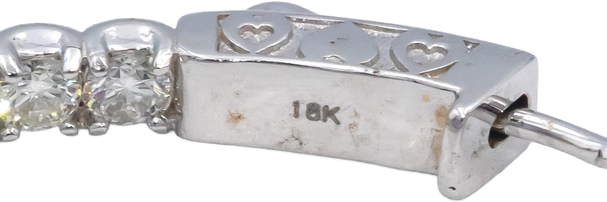 18k White Gold VS Round Diamond Inside Out Circle Hoop Earrings 7.05CT