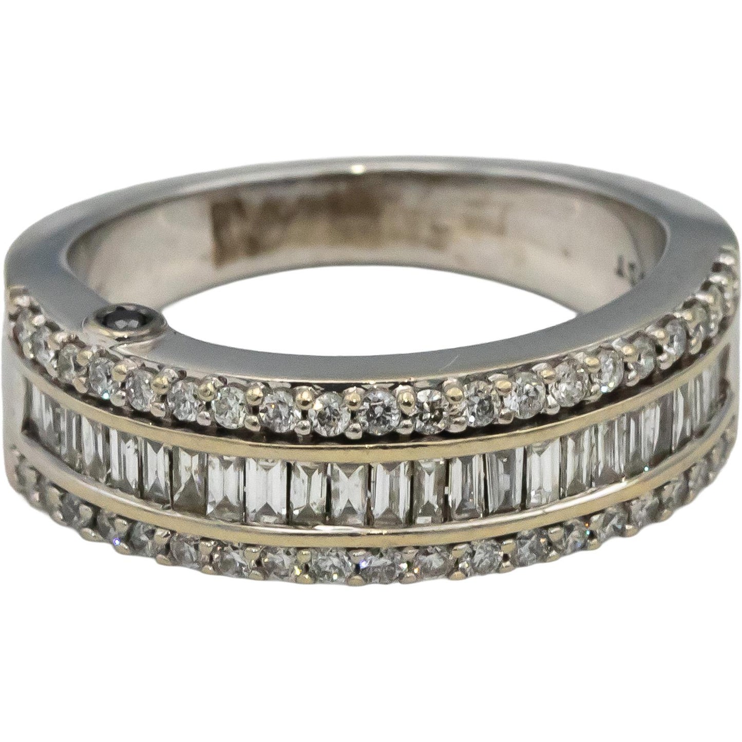 Marilyn Monroe Collection 14k White Gold Diamond Band Ring 1.0CT Size 7