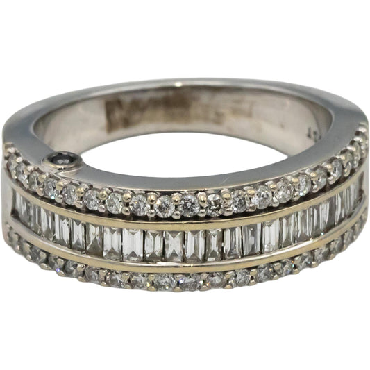 Marilyn Monroe Collection 14k White Gold Diamond Band Ring 1.0CT Size 7