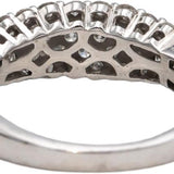 10k White Gold Round Diamond Cluster Band Ring 0.75CT Size 7