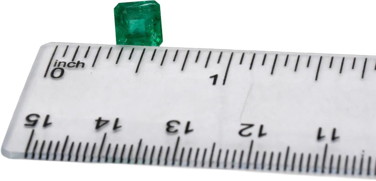 GIA Certified Natural Zambia Emerald Octagon Cut Loose Gemstone 1.81CT