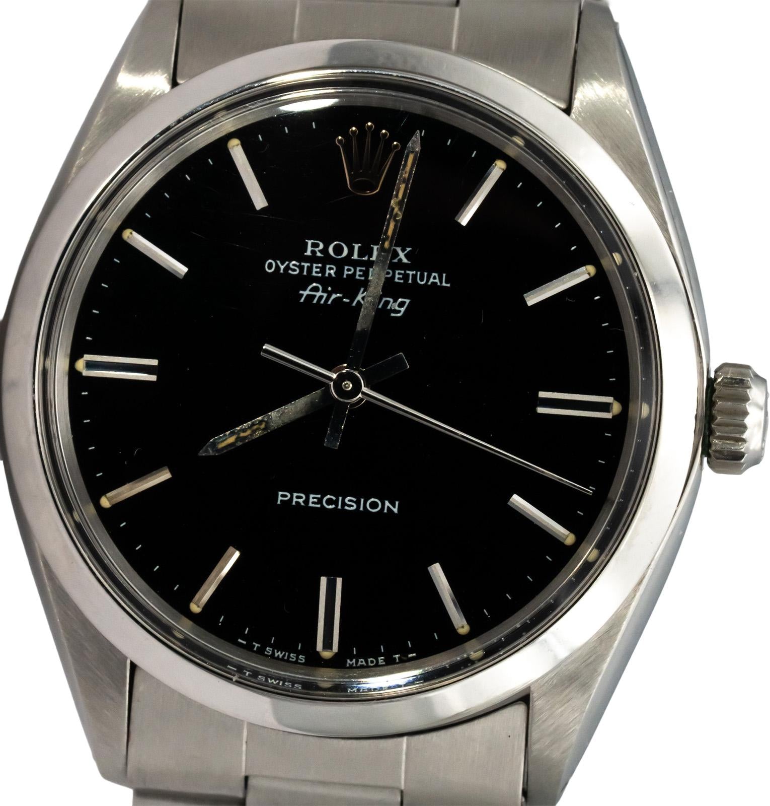 Rolex Oyster Perpetual Air-King 5500 34mm Stainless Steel Automatic Watch