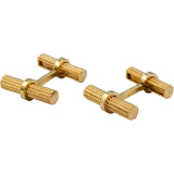 TIFFANY & CO. Vintage 18k Yellow Gold Rope Motif Bar Cufflinks
