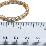 18k Rose Gold VS Round Diamond Inside Out Oval Hoop Earrings 8.13CT