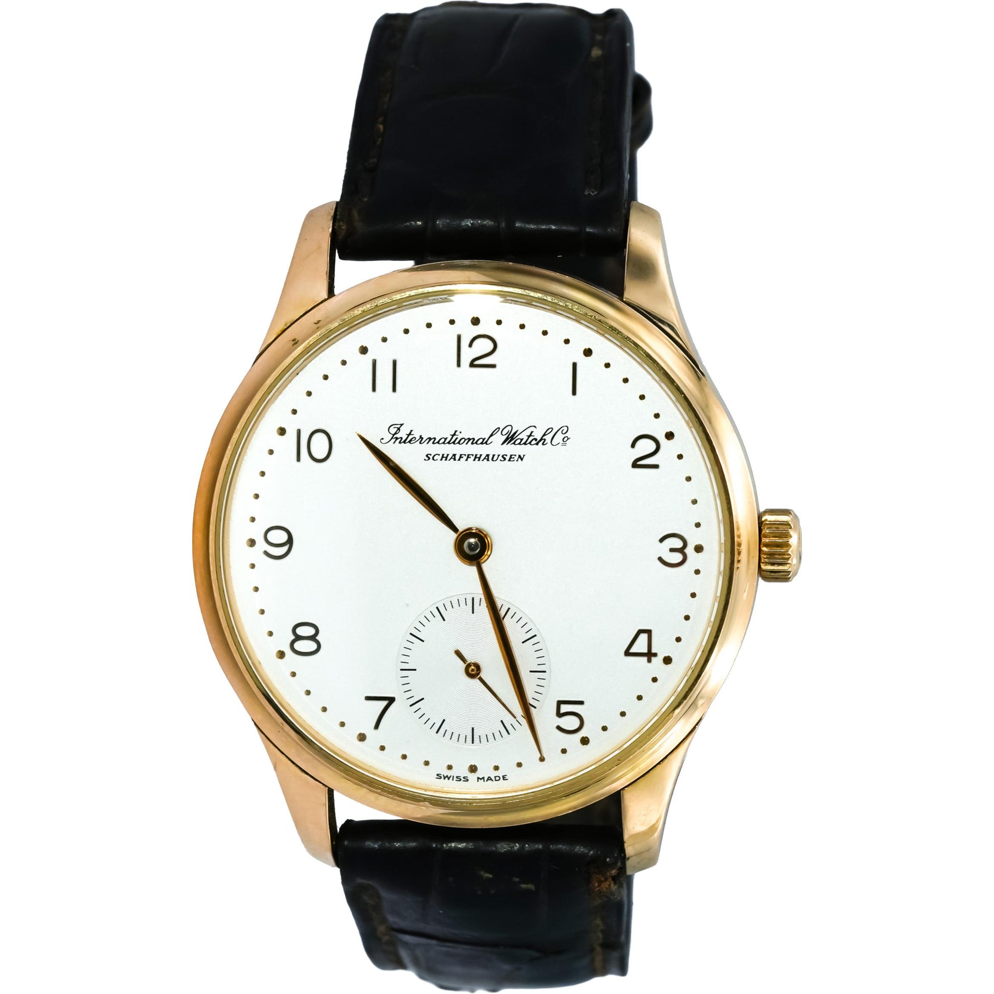 I.W.C. 18k Yellow Gold Portugieser 35mm Automatic Watch Ref. 3531