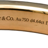 TIFFANY & CO. 18k Rose Gold VS Diamond Lock Bangle Bracelet 4.64CT $45k Retail