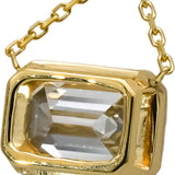 IGI 14k Yellow Gold VS1/G Emerald Cut Lab-Grown Diamond Pendant Necklace 2.60CT