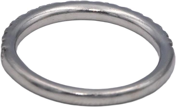 Platinum 0.40CT VS Round Cut Diamond Anniversary Band Ring Size 4.5
