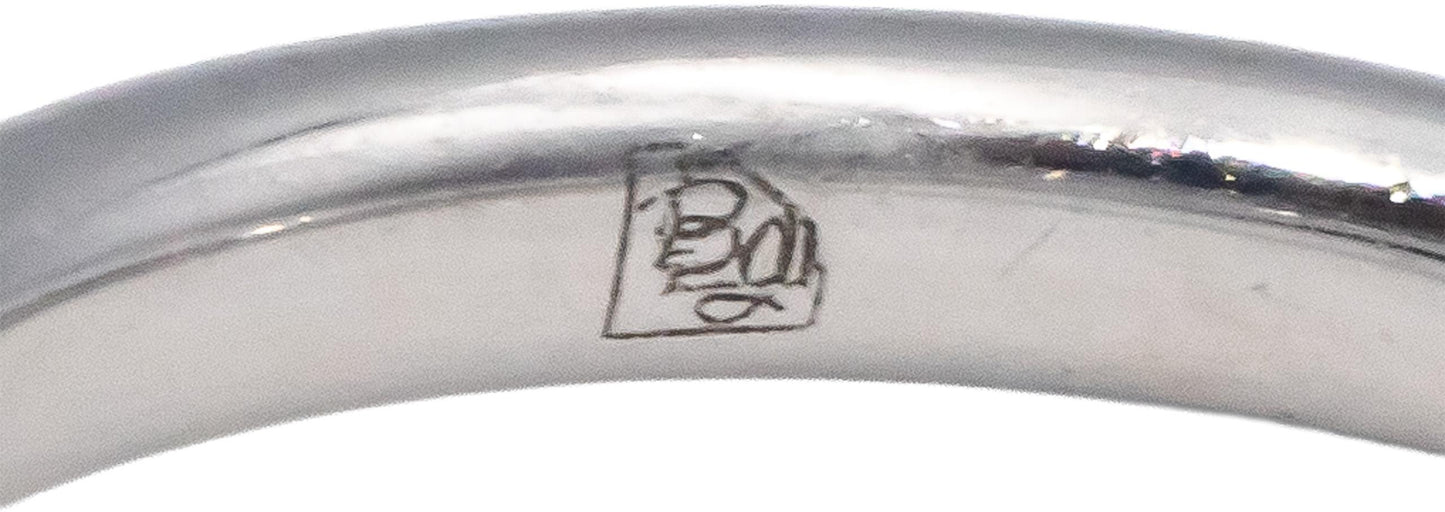 14k White Gold 1.28CT Round Cut Diamond and Garnet Halo Ring Size 6