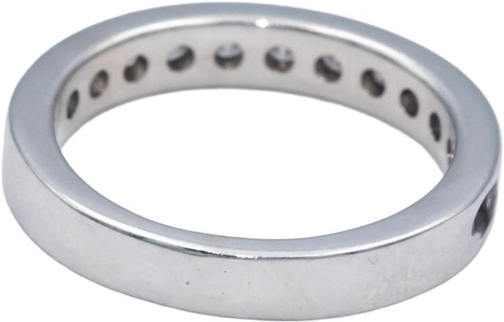 14k White Gold 0.45CT Round Cut Diamond Band Ring Size 4.75