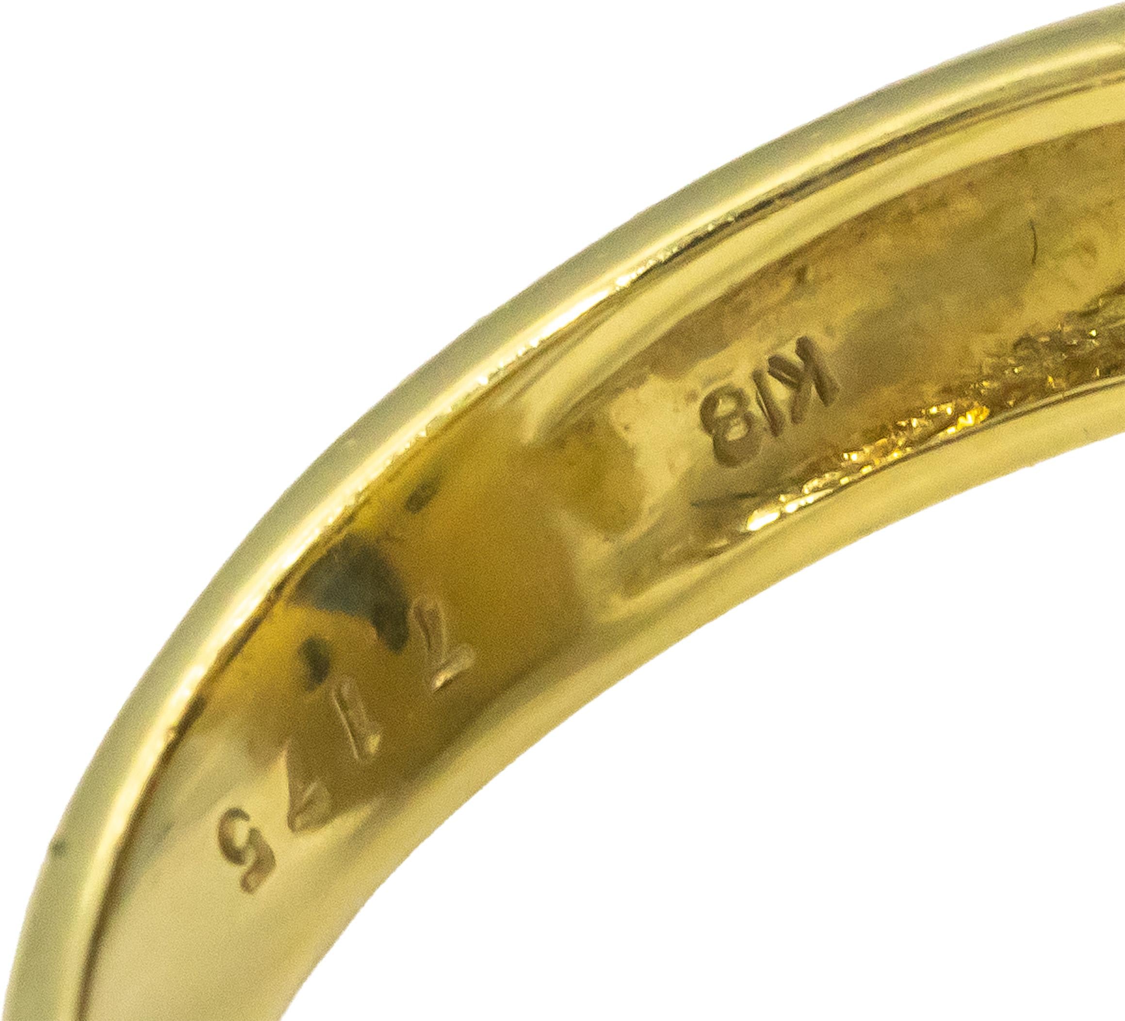 18k Yellow Gold VS Diamond & Sapphire Cocktail Ring 8.65CT Size 7.5