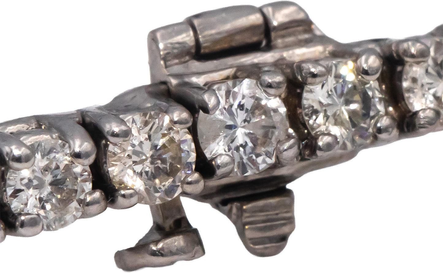 18k White Gold Round Diamond Tennis Bracelet 5.0CTW