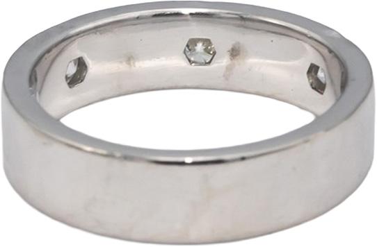 Platinum Round Bezel Set Diamond Men's Wedding Band Ring 0.40CT Size 7.75