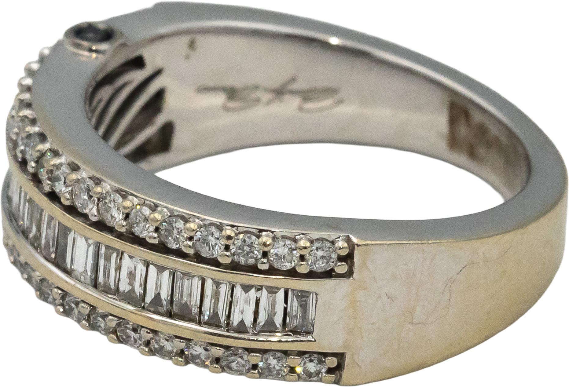 Marilyn Monroe Collection 14k White Gold Diamond Band Ring 1.0CT Size 7