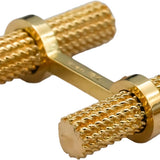 TIFFANY & CO. Vintage 18k Yellow Gold Rope Motif Bar Cufflinks