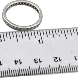 CARTIER Platinum VS Diamond Eternity Band Ring .75CT Size 7.5 w/ Papers