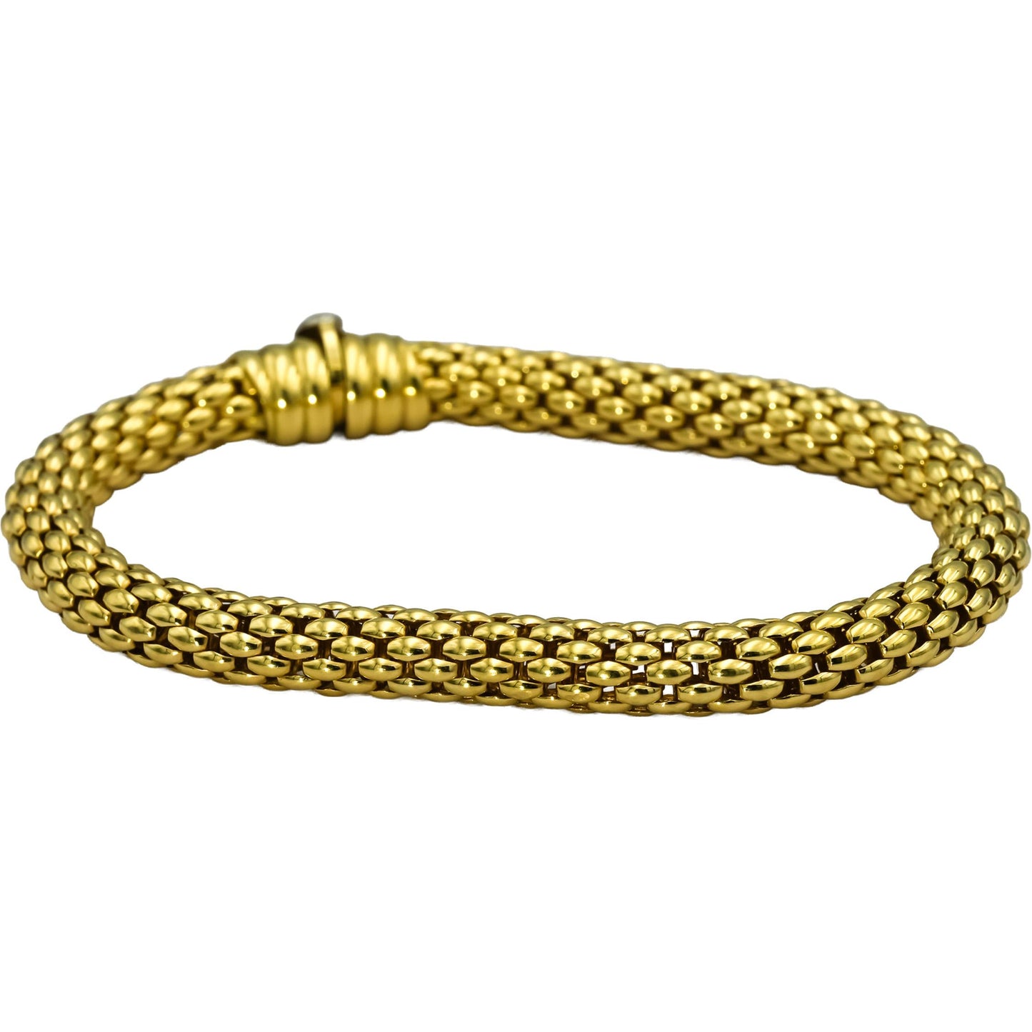 FOPE 18k Yellow Gold Flex'it Woven Mesh Bracelet